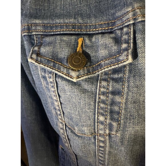 Old Navy Jean Jacket Medium Sweet Best Friend Gift Painted Design - Picture 6 of 8